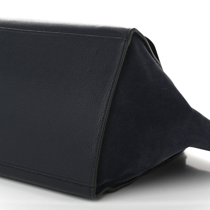 Celine Drummed Calfskin Suede Large Trapeze Navy 9 of 9