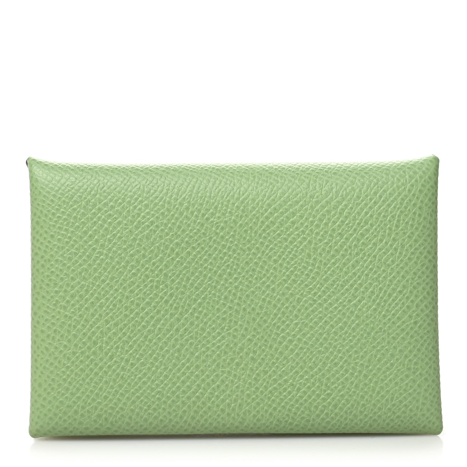 Hermes Epsom Calvi Card Case Vert Criquet 1 of 9