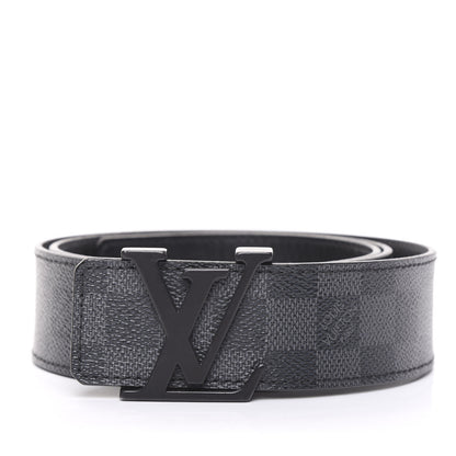 Louis Vuitton Damier Graphite 40mm LV Initiales Belt 90 36 1 of 5