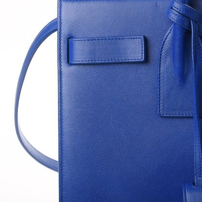 Saint Laurent Calfskin Small Sac De Jour Blue Majorelle 10 of 11