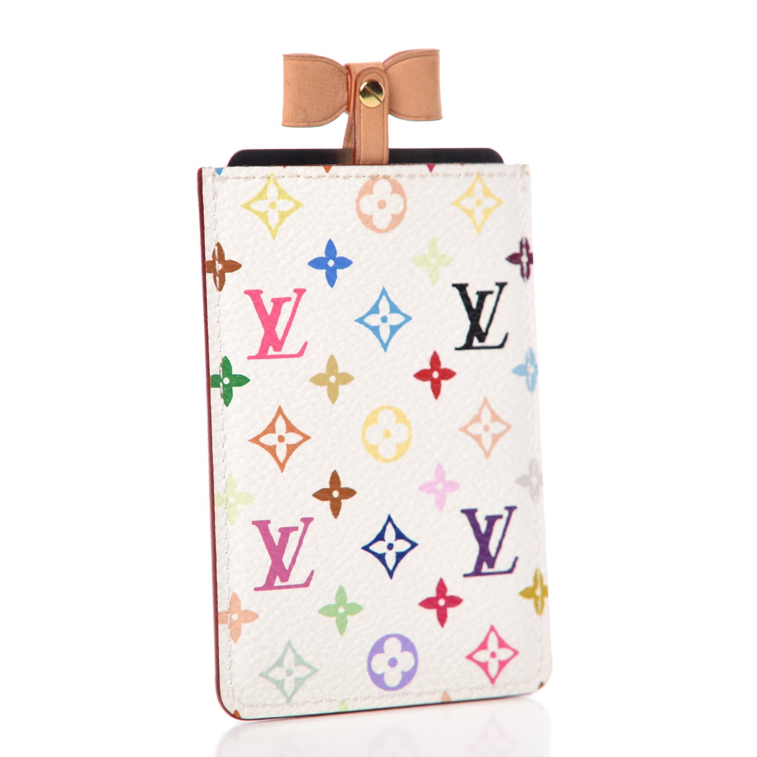 Louis Vuitton Monogram Multicolor Mirror and Case Pouch White 3 of 9
