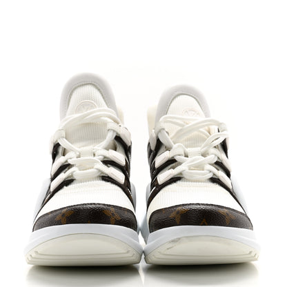 Louis Vuitton X FORNASETTI Calfskin Technical Nylon LV Archlight Sneaker 38.5 Black 2 of 10