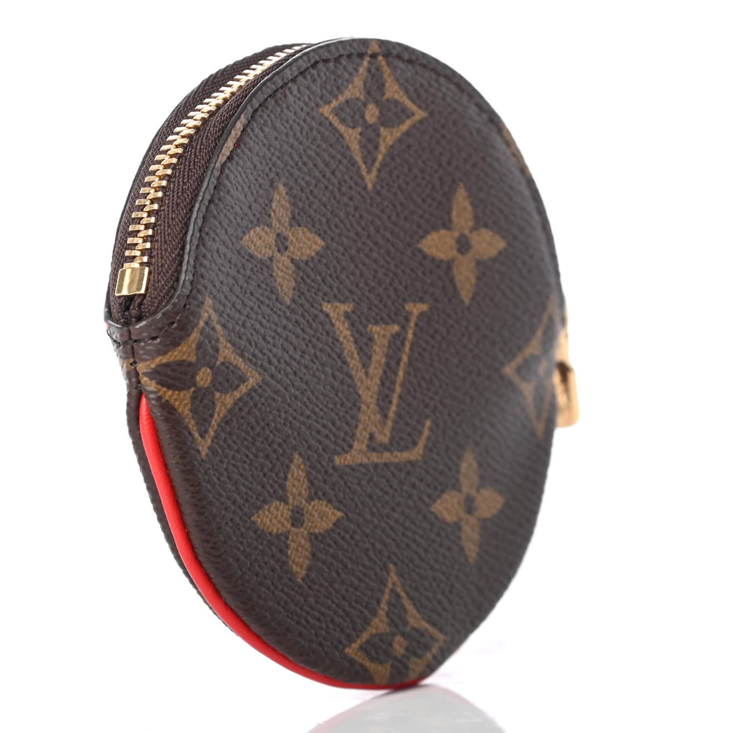Monogram 2020 Christmas Animation Bumper Cars Round Coin Purse Coquelicot