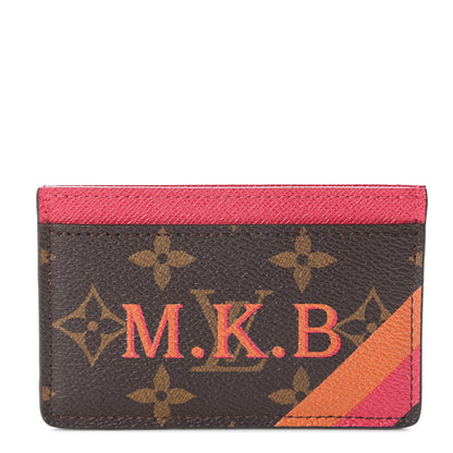 Louis Vuitton Monogram My LV Heritage Card Holder Orange Fuchsia 1 of 6