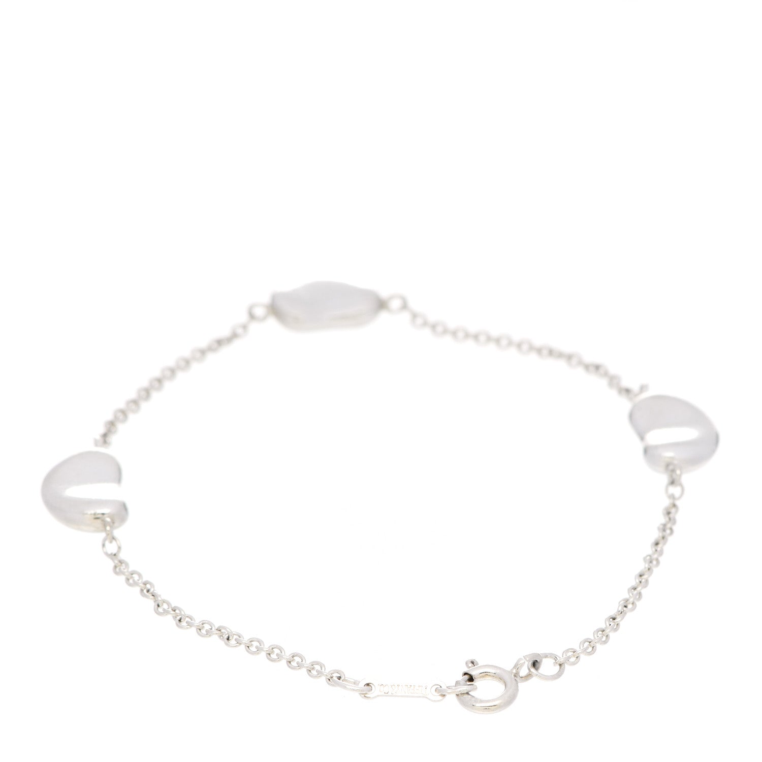Tiffany Sterling Silver Elsa Peretti Three Bean Bracelet 3 of 6