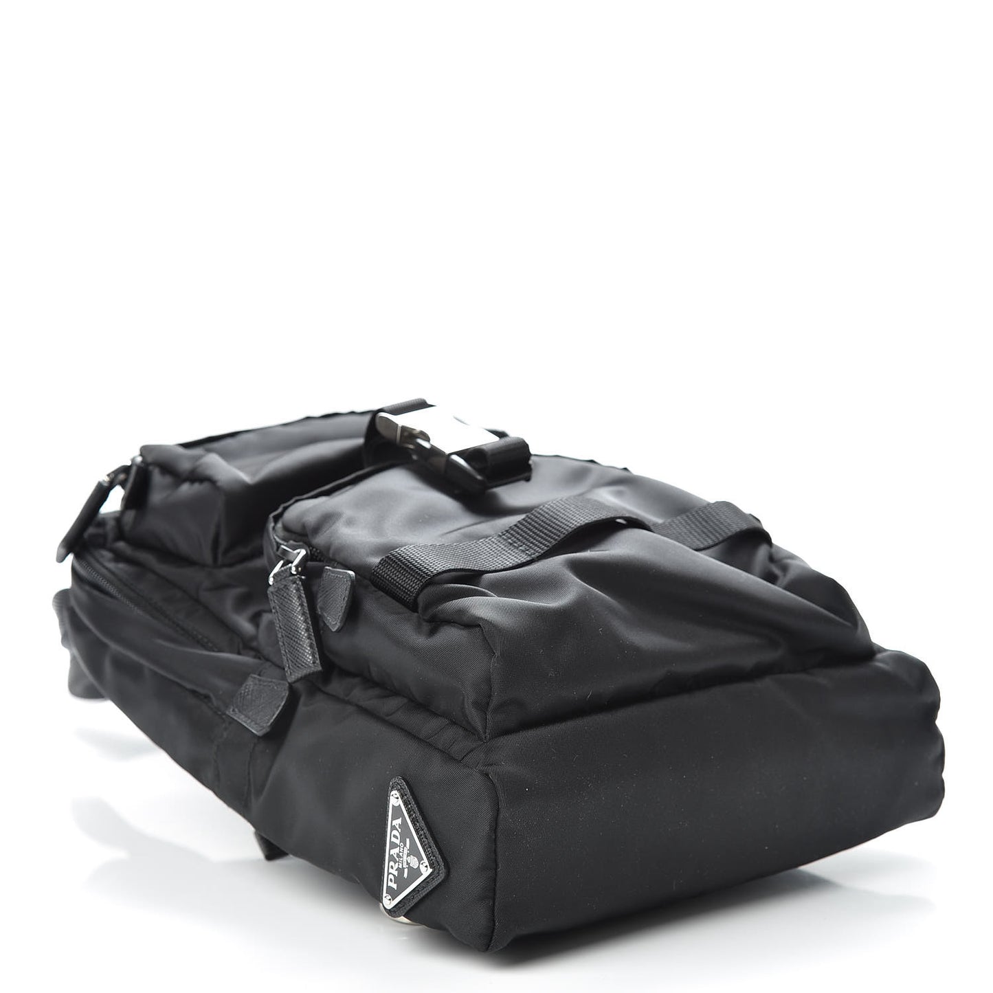 Tessuto Nylon Montagna Sling Backpack Black