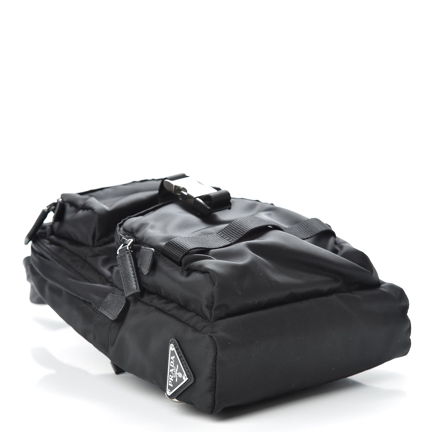 Prada Tessuto Nylon Montagna Sling Backpack Black 4 of 11
