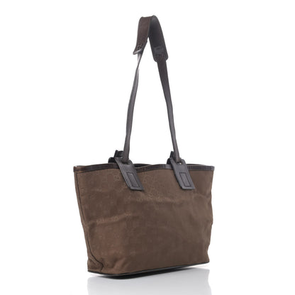 Gucci Monogram Canvas Tote Dark Brown 2 of 9