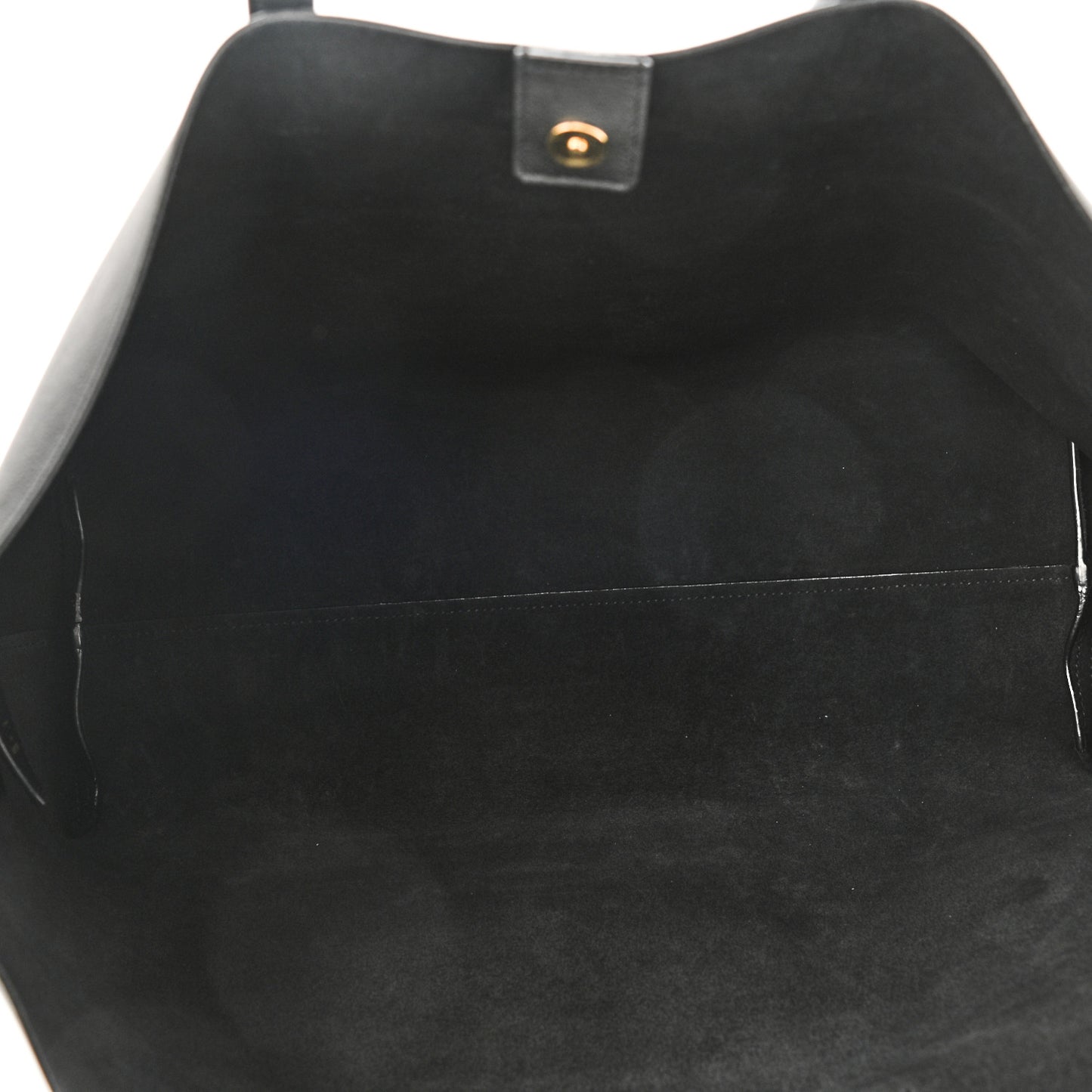 Calfskin Large Shopping Tote Black