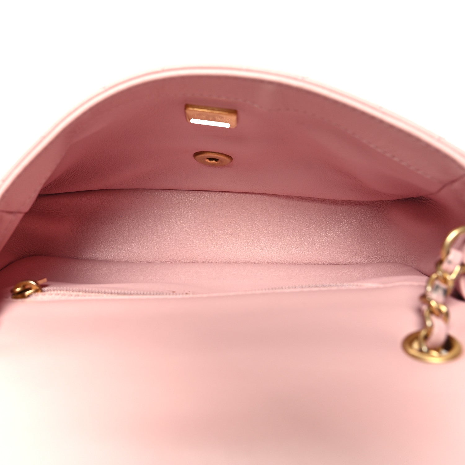 Chanel Lambskin Quilted Mini Heart Charms Flap Light Pink 5 of 11