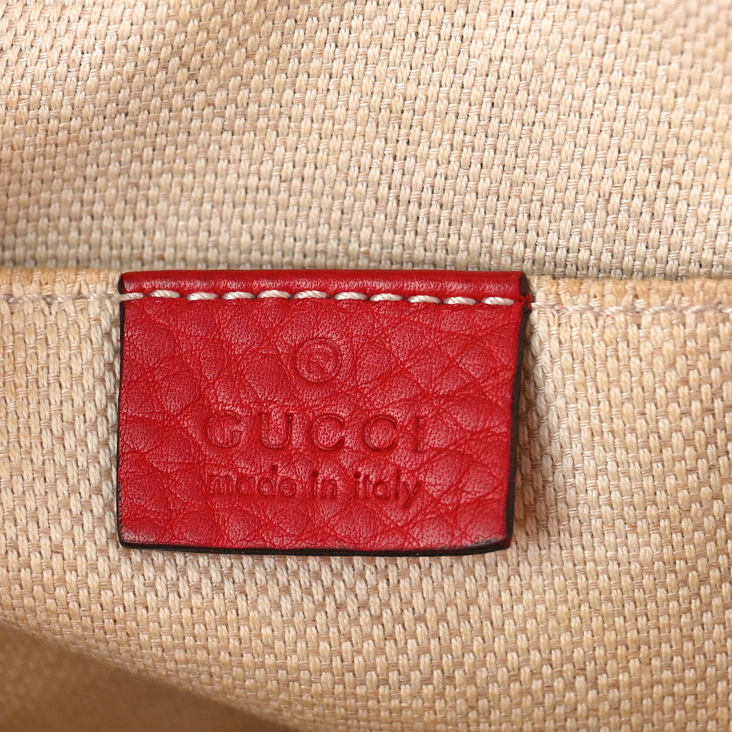 Gucci Pebbled Calfskin Small Soho Disco Bag Tabasco Red 6 of 12