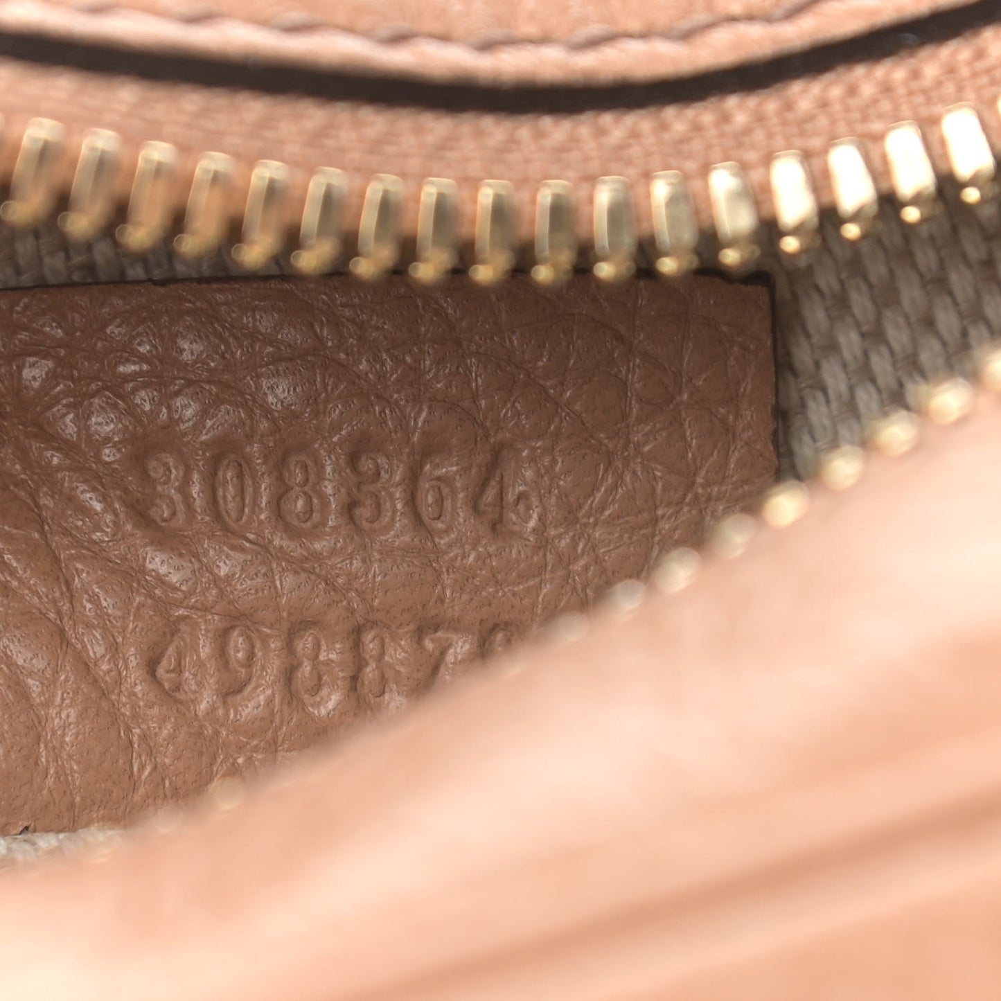 Pebbled Calfskin Small Soho Disco Bag Camelia
