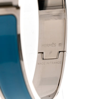 Hermes Narrow Enamel Clic Clac H Bracelet PM Bleu Profond 4 of 4