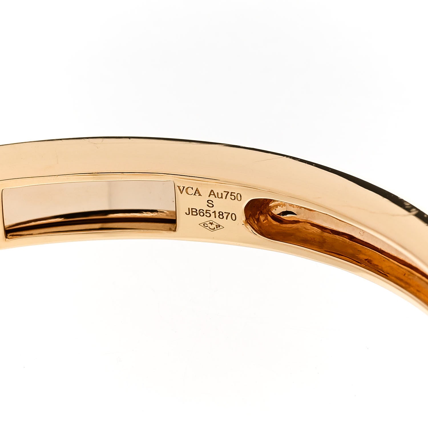Van Cleef & Arpels 18K Yellow Gold Diamond Small Frivole 7 Flowers Bracelet S 3 of 4