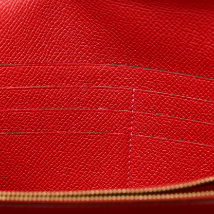 Hermes Epsom Kelly Longue Wallet Rouge Casaque 8 of 9