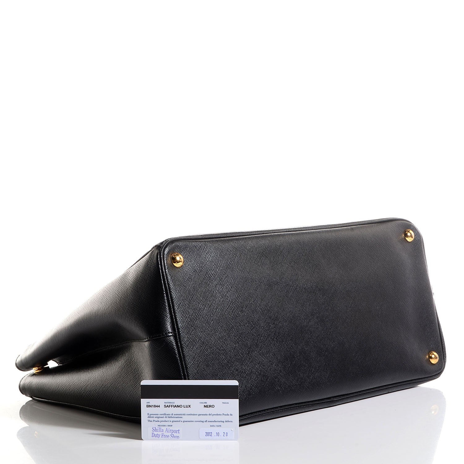 Prada Saffiano Lux Large Tote Nero Black 5 of 9