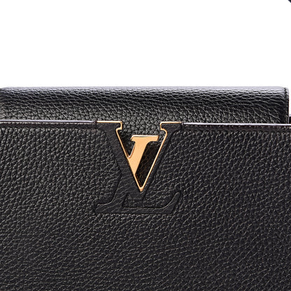 Louis Vuitton Taurillon Capucines MM Black 9 of 9