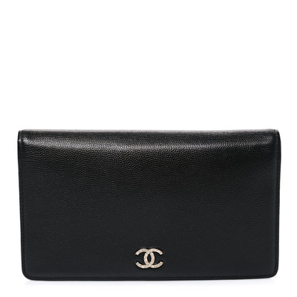 Chanel Caviar CC Yen Wallet Black 1 of 9