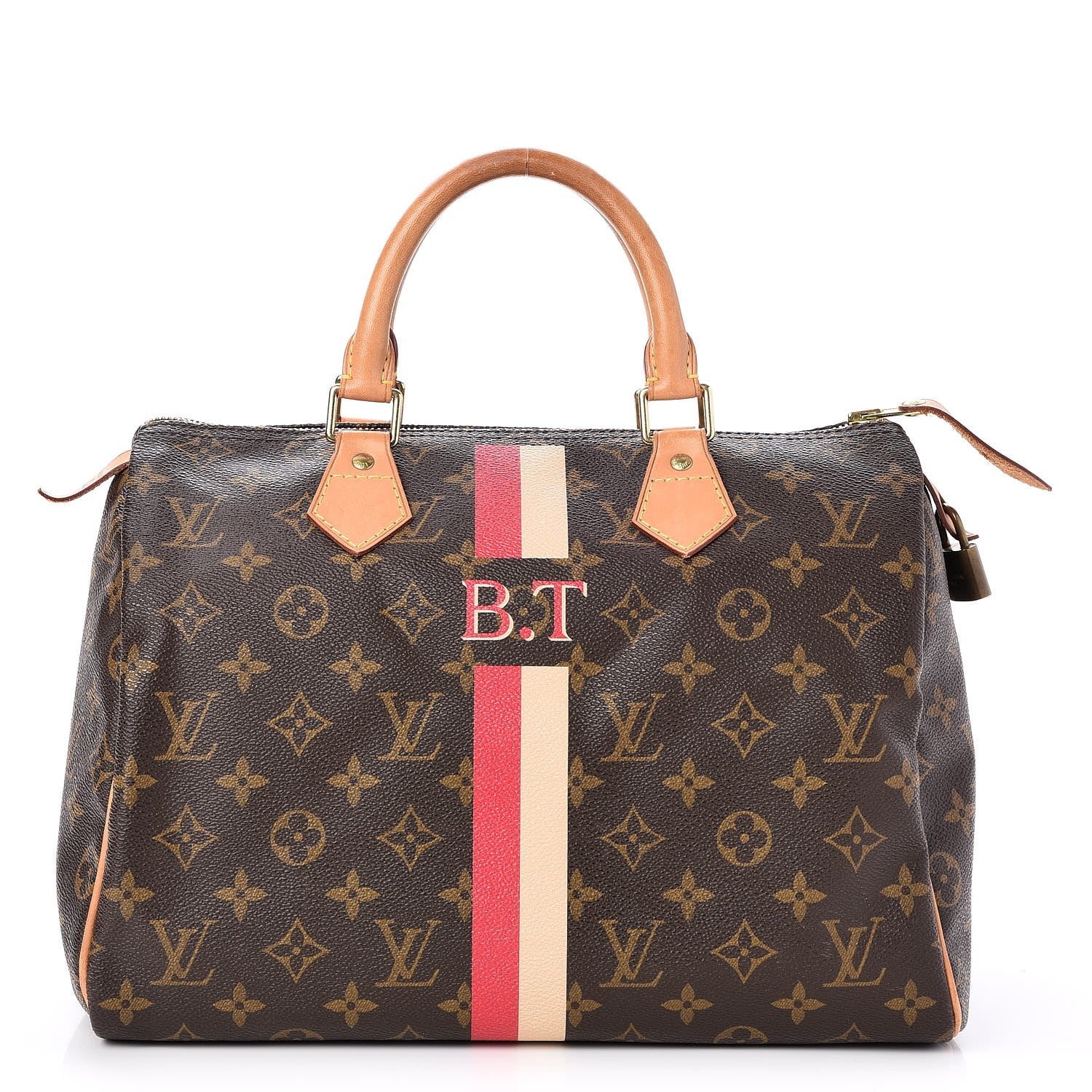 Louis Vuitton Monogram My LV Heritage Speedy 30 White Fuchsia 1 of 9