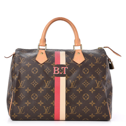 Louis Vuitton Monogram My LV Heritage Speedy 30 White Fuchsia 1 of 9