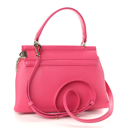 Chloe Lambskin Small Faye Top Handle Bag Hot Pink 3 of 8
