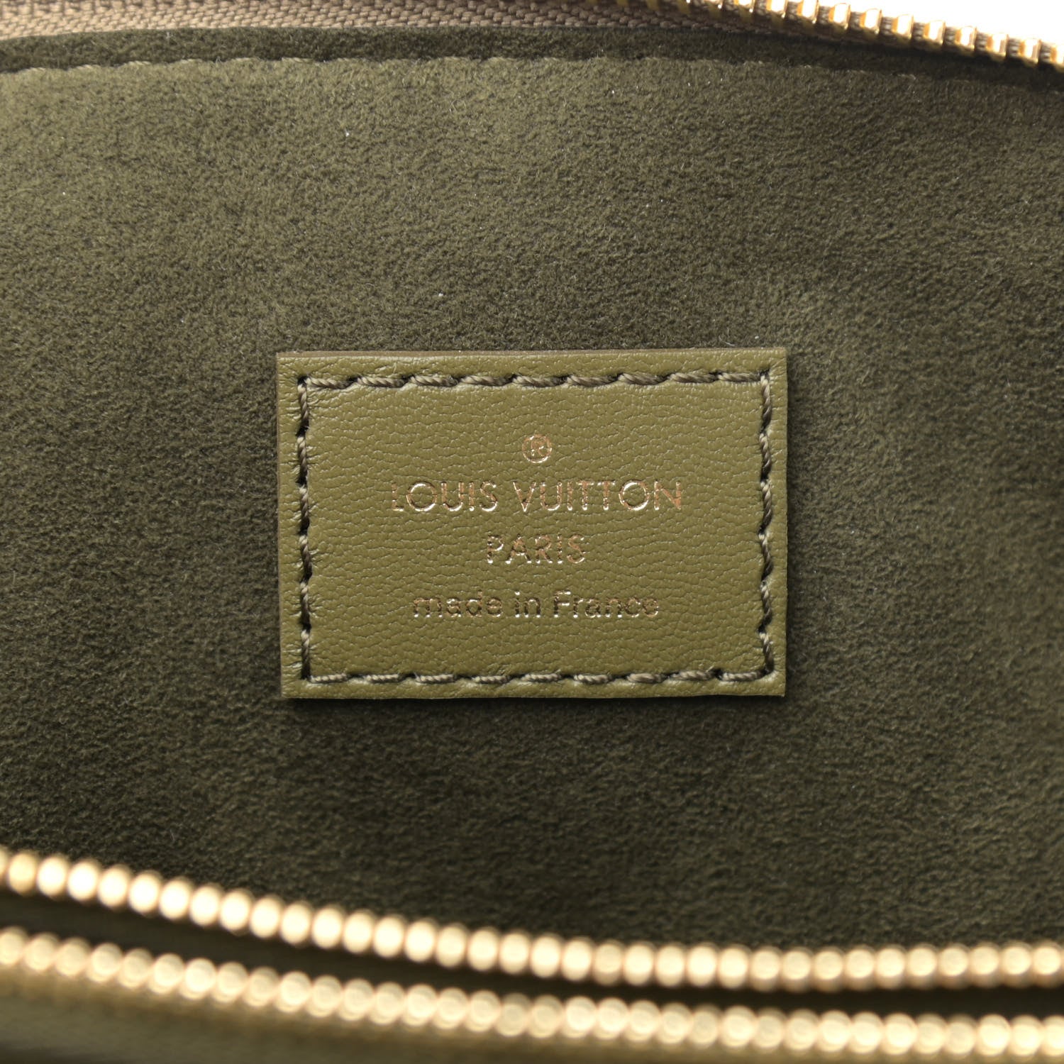 Louis Vuitton Lambskin Embossed Monogram Coussin MM Khaki 8 of 11