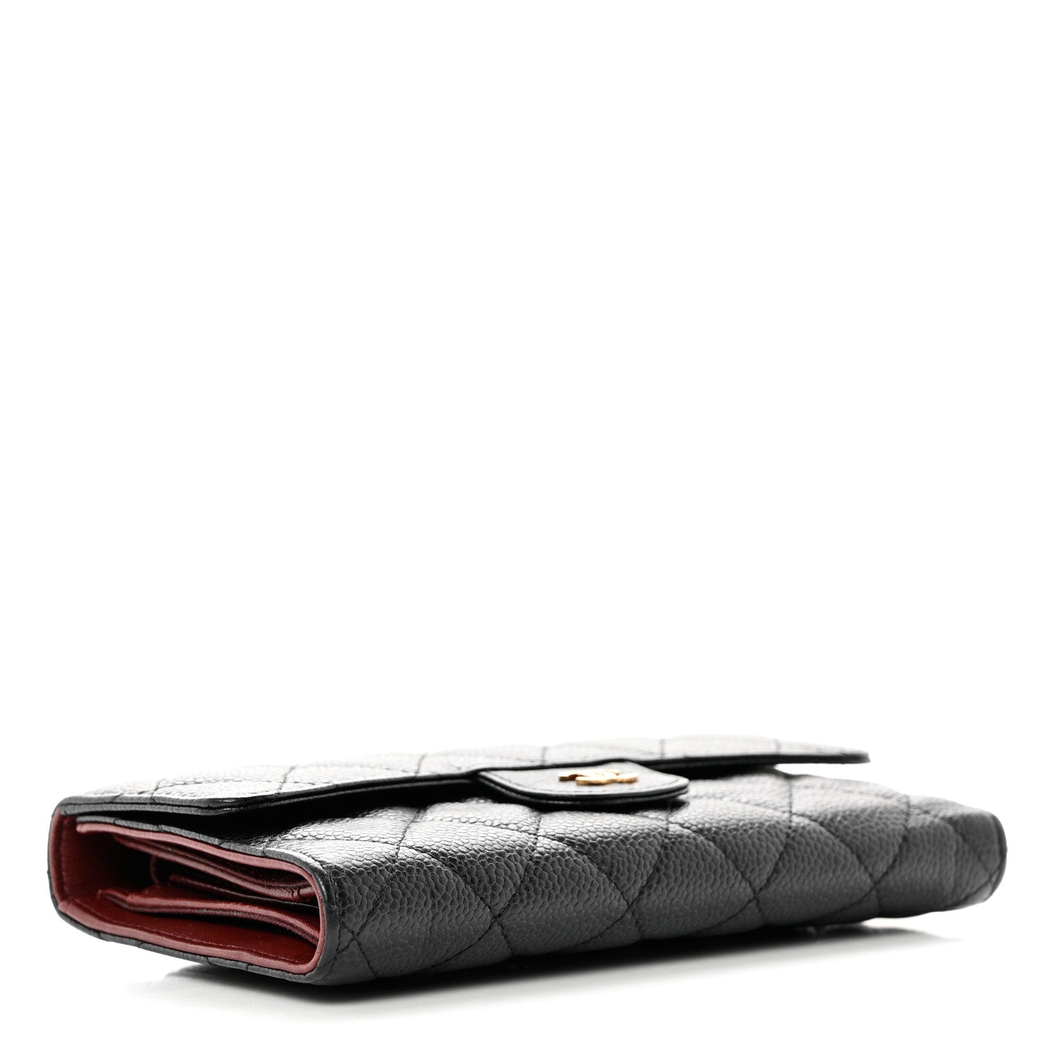Chanel Caviar Quilted Long Flap Wallet Black 4 of 10