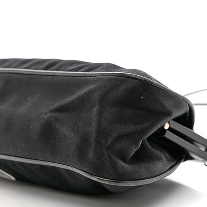 Prada Tessuto Nylon Nappa Kisslock Shoulder Bag Black 10 of 14