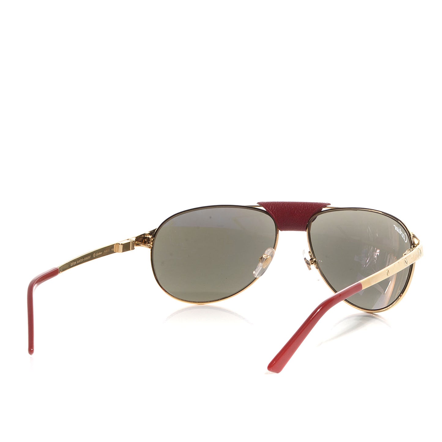 Santos Dumont Rimmed Aviator Sunglasses Gold