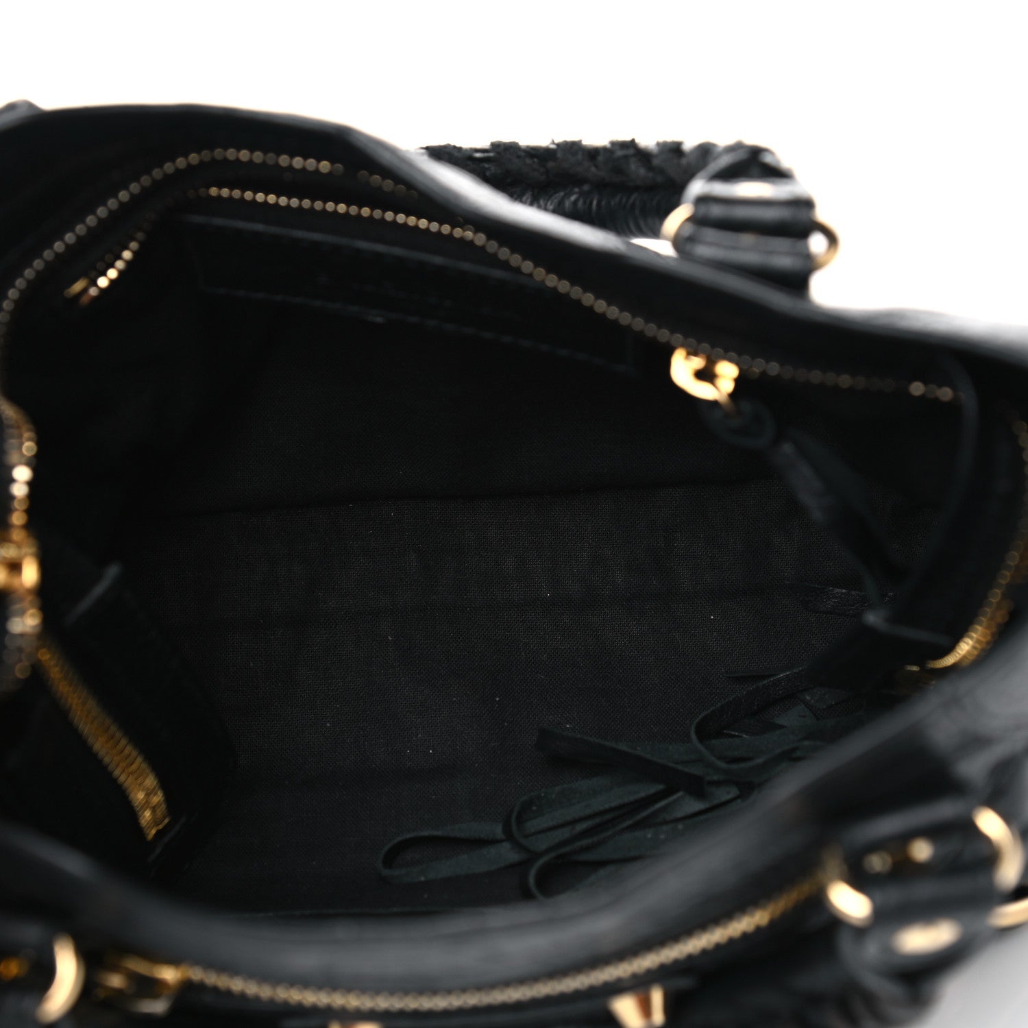 Balenciaga Agneau Classic Gold Hardware Mini City Black 4 of 13