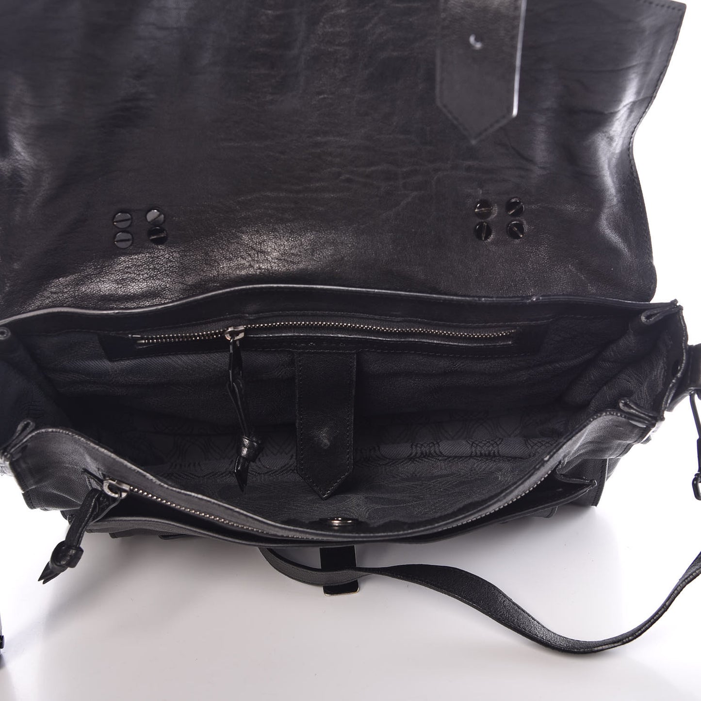 Lambskin Medium PS1 Satchel Black