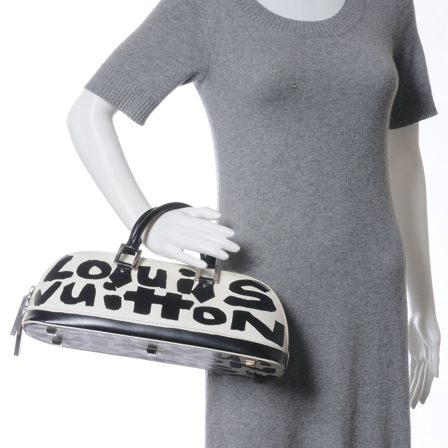 Louis Vuitton Graffiti Alma Horizontal Black 2 of 6