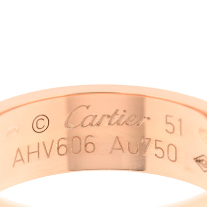 Cartier 18K Pink Gold 5.5mm LOVE Ring 51 5.75 4 of 5