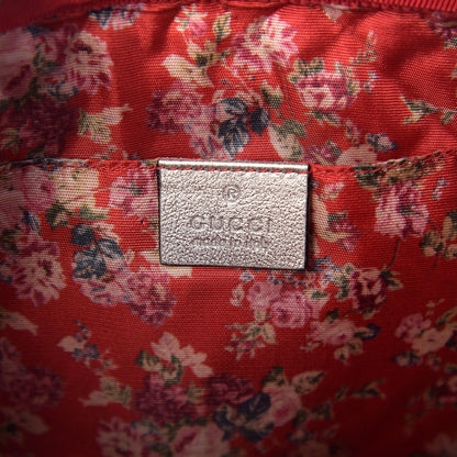 Gucci Laminated Nappa Trapuntata Small Zumi Shoulder Bag Rosso Marine Argento 5 of 9