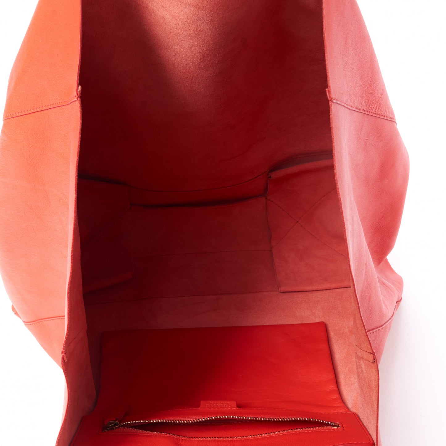 Lambskin Horizontal Cabas Magenta