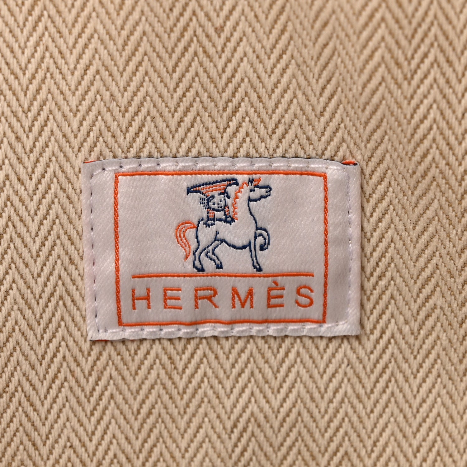 Hermes Canvas Large Bride-A-Brac Cabriole Case Biscuit 6 of 9