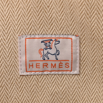 Hermes Canvas Large Bride-A-Brac Cabriole Case Biscuit 6 of 9