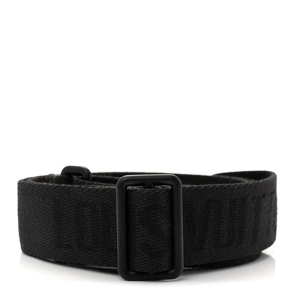 Louis Vuitton Jacquard Canvas Keepall Bandouliere Adjustable Shoulder Strap Black 2 of 3