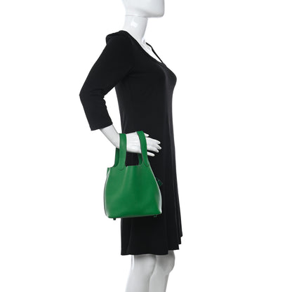 Hermes Taurillon Clemence Monochrome Picotin Lock 18 PM Bambou 2 of 10