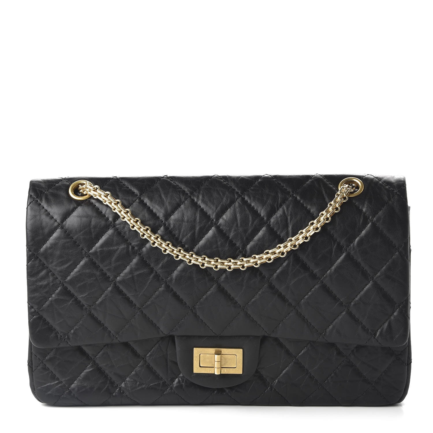 Chanel Aged Calfskin Quilted 2.55 Reissue 227 Flap Black 1 of 10
