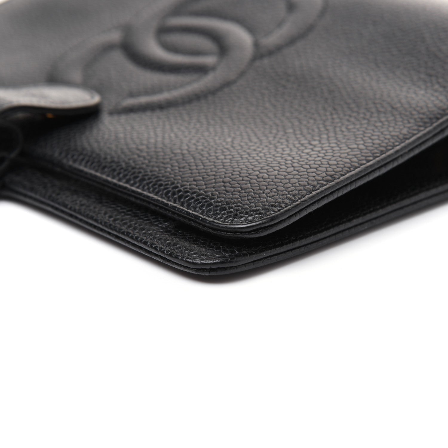 Chanel Caviar CC Medium Ring Agenda Planner Black 10 of 15