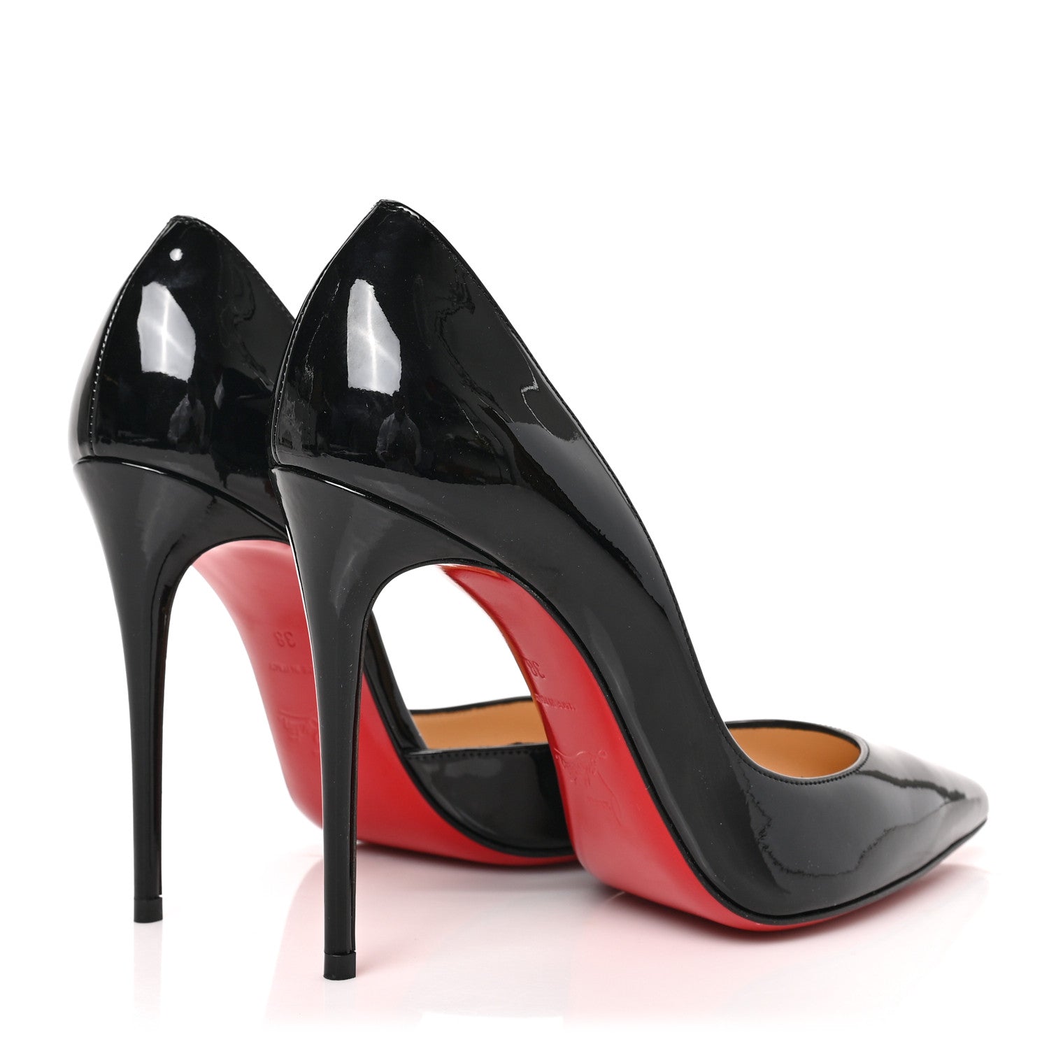 Christian Louboutin Patent Iriza 100 Pumps 38 Black 4 of 8