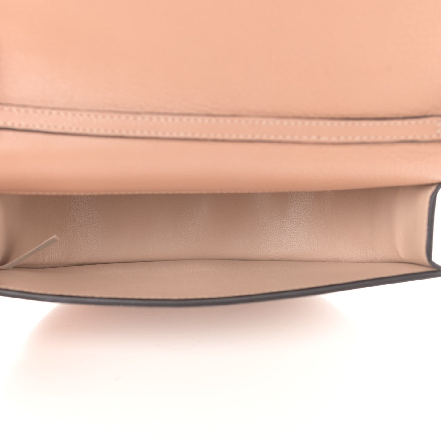 Calfskin Small Nile Bracelet Minaudiere Bag Biscotti Beige