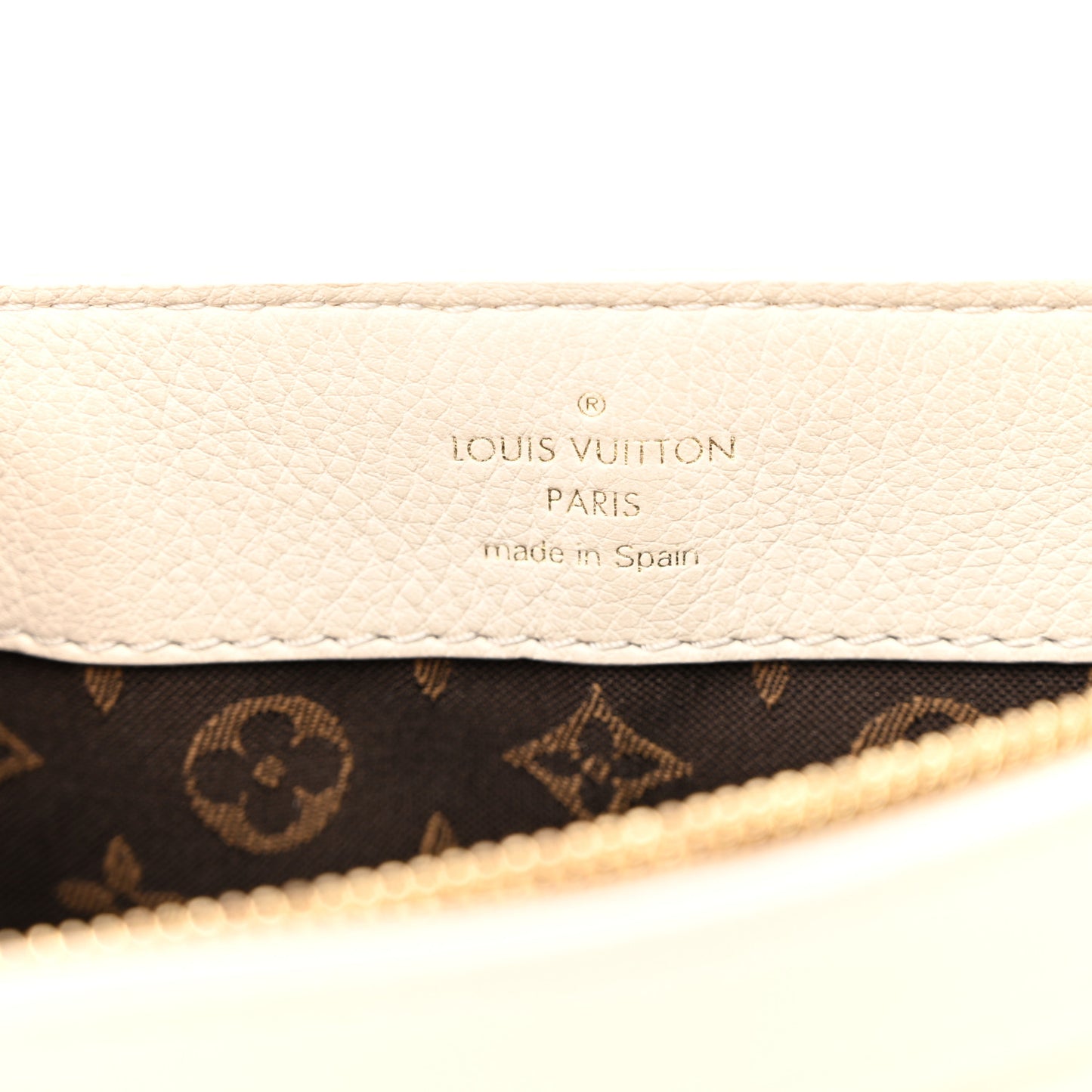 Smooth Calfskin Soft Dauphine MM White