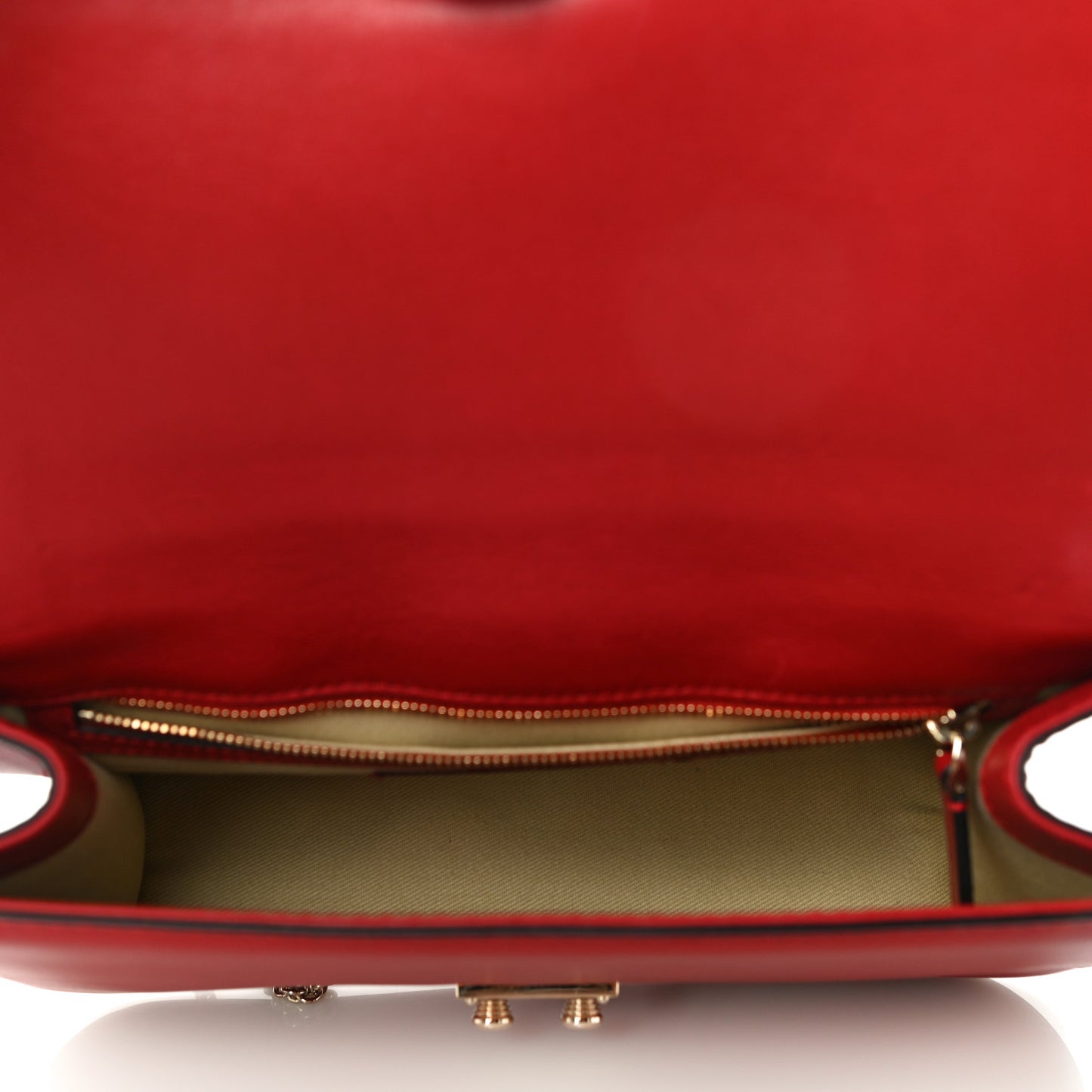 Vitello Medium Glam Lock Rockstud Flap Red