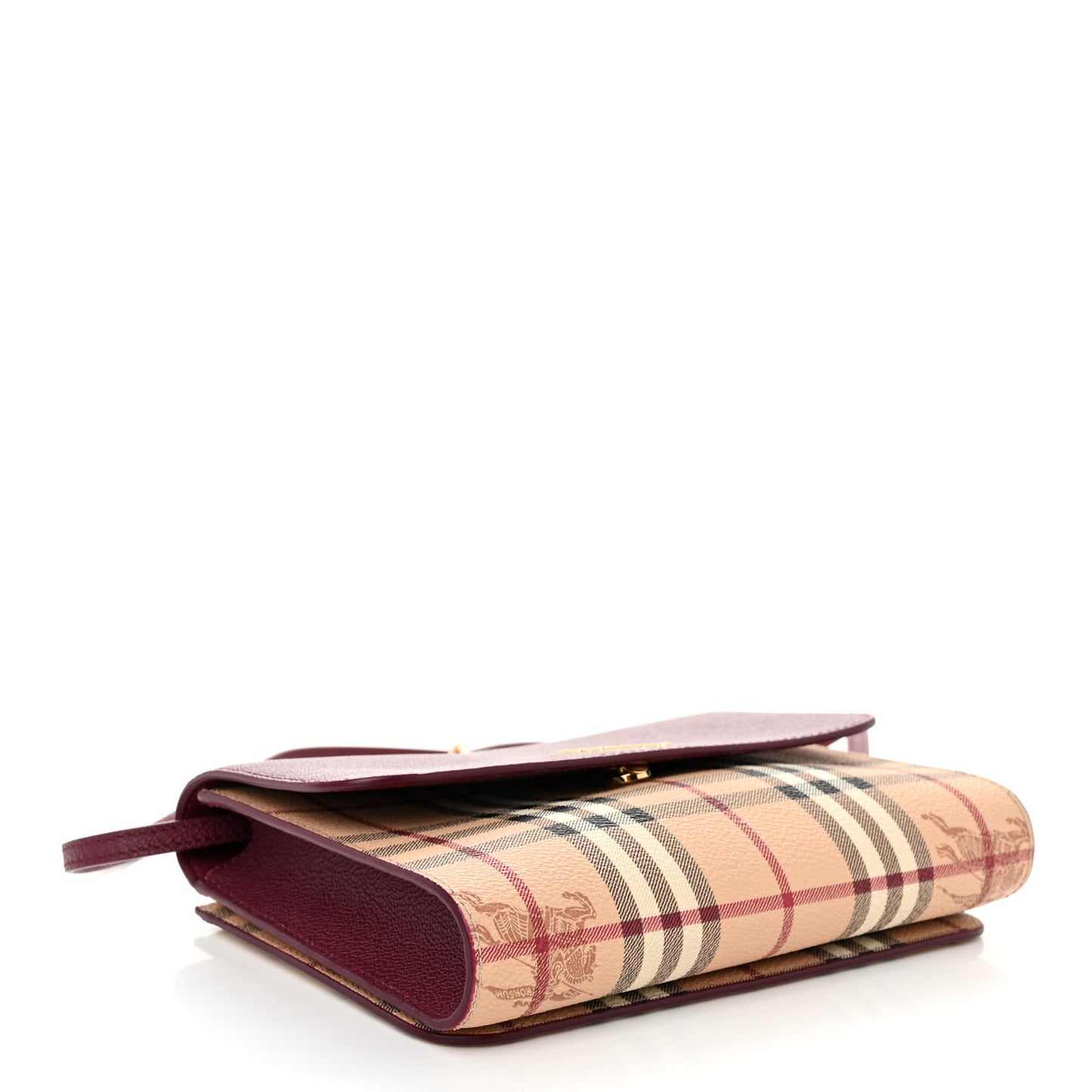 Haymarket Check Small Loxley Crossbody Dark Plum