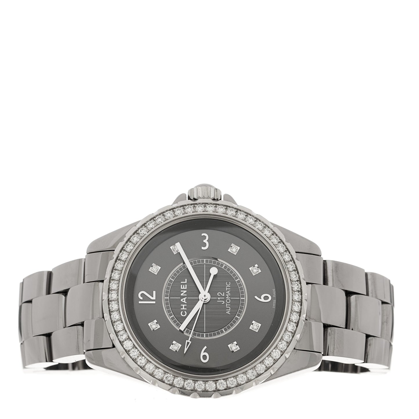 Titanium Ceramic Diamond Bezel 38mm J12 Automatic Watch