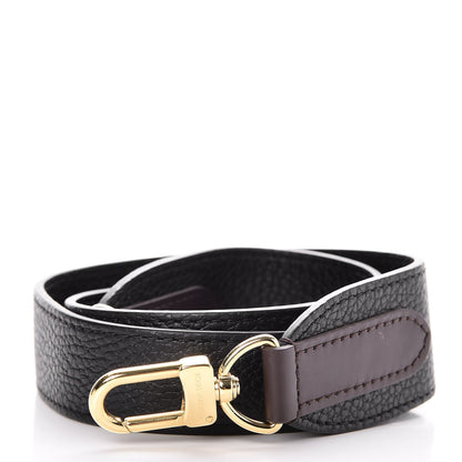 Louis Vuitton Calfskin Jersey Shoulder Strap Black 1 of 3