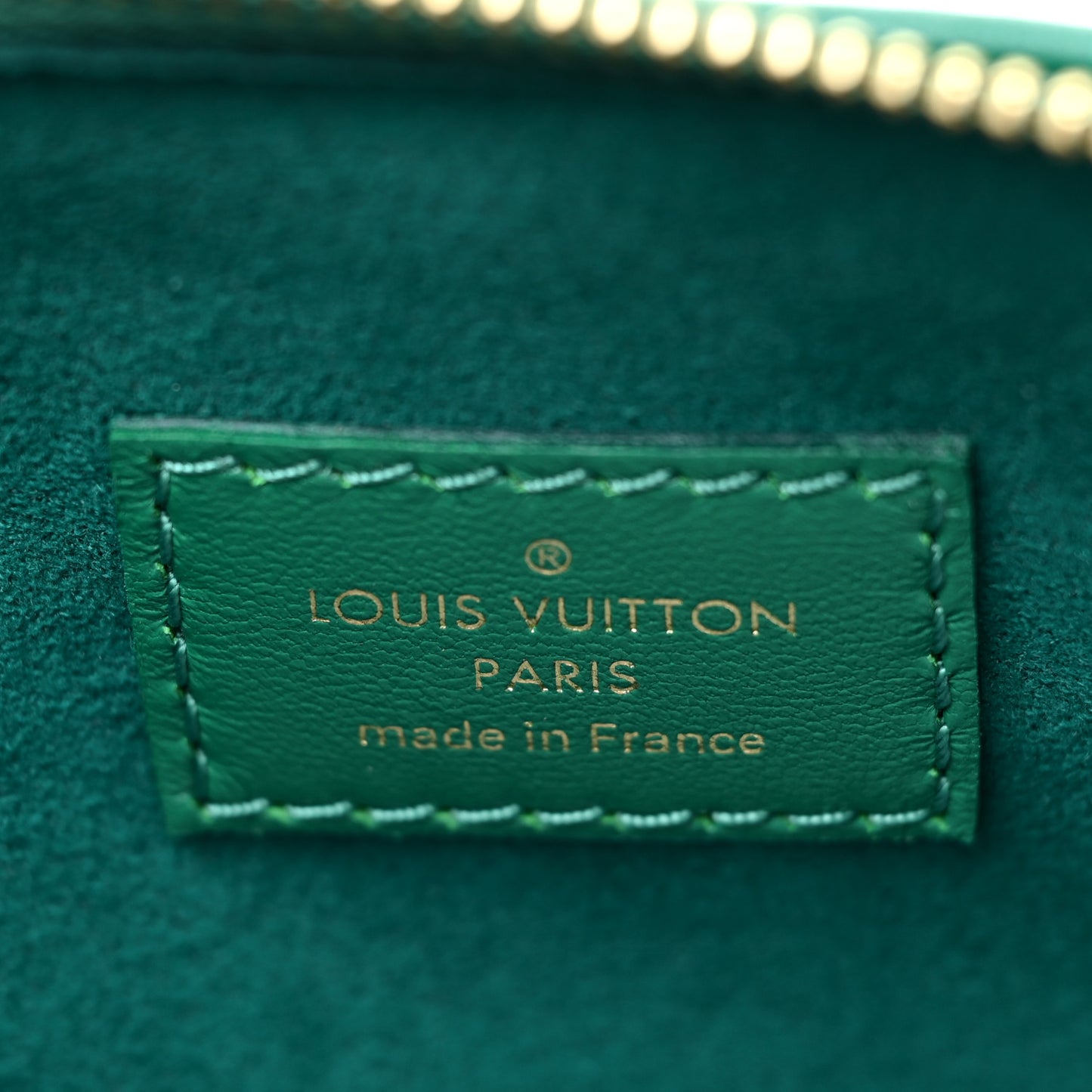 Lambskin Embossed Monogram Coussin BB Emeraude