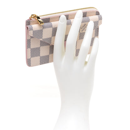 Louis Vuitton Damier Azur Recto Verso Card Holder Rose Ballerine 2 of 7